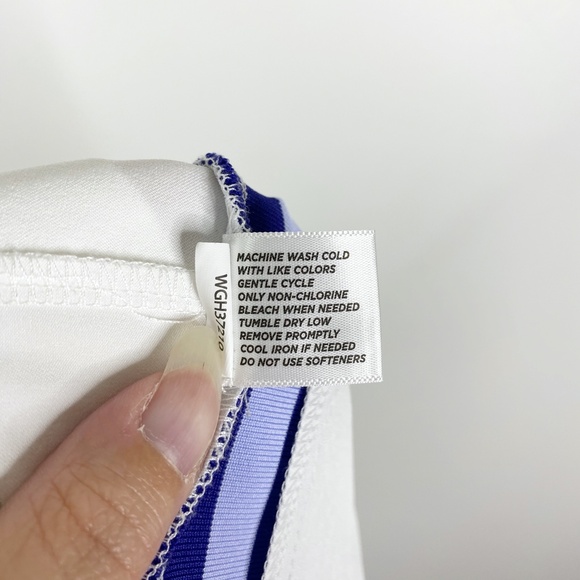 NWT Lady Hagen White Golf Skort Purple Stripe Sz. 2 Pleat Back - Picture 11 of 11